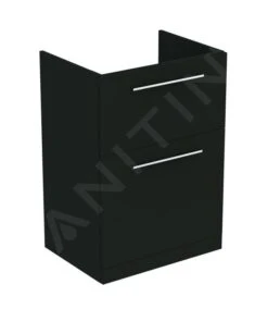 Ideal Standard I.Life A - Wastafelkast, 600x440x853 Mm, 2 Laden, Mat Carbon Grijs T5273NV