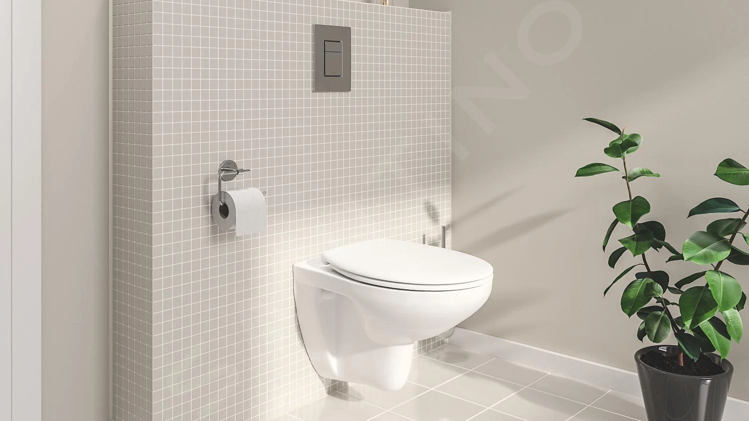 Grohe Solido - Voorwand Montageset, Bau Ceramic Toilet En Softclose Zitting, Skate Cosmopolitan Bedieningsplaat, Chroom 39586000 9 Grohe Solido - Voorwand Montageset, Bau Ceramic Toilet En Softclose Zitting, Skate Cosmopolitan Bedieningsplaat, Chroom 39586000 - Afbeelding 9