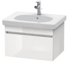 Duravit DuraStyle - Wastafelonderkast 398x600x453 Mm, 1 Lade, Glanzend Wit DS638302222