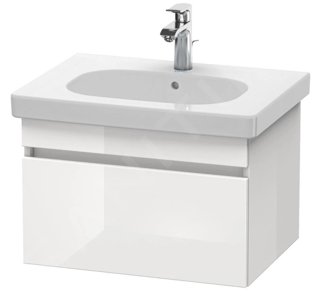 Duravit DuraStyle - Wastafelonderkast 398x600x453 Mm, 1 Lade, Glanzend Wit DS638302222 1 Duravit DuraStyle - Wastafelonderkast 398x600x453 Mm, 1 Lade, Glanzend Wit DS638302222