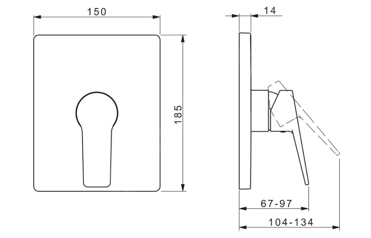 Hansa Twist - Inbouwkraan, Chroom 89859083 2 Hansa Twist - Inbouwkraan, Chroom 89859083 - Afbeelding 2