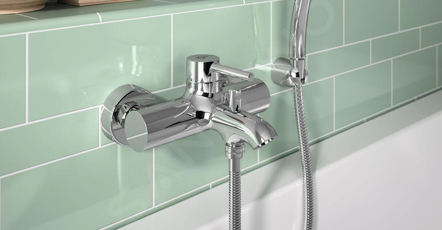 Ideal Standard CeraLine - Opbouw Badkraan Met Accessoires, Chroom BC270AA 4 Ideal Standard CeraLine - Opbouw Badkraan Met Accessoires, Chroom BC270AA - Afbeelding 4