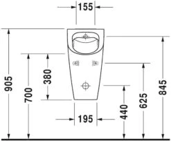 Duravit ME By Starck - Urinoir, Afvoer Horizontaal, Rimless, Wit 2809300000 -Badkamer Luxe 9d9ece1dc30a5529be6499f7 1