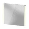 Duravit Ketho.2 - Spiegelkast Met LED Verlichting, 700x800x157 Mm, 2 Deuren K27136000001000