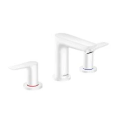 Hansgrohe Talis E - Wastafelmengkraan Met Waste, 3-gats Installatie, Mat Wit 71733700