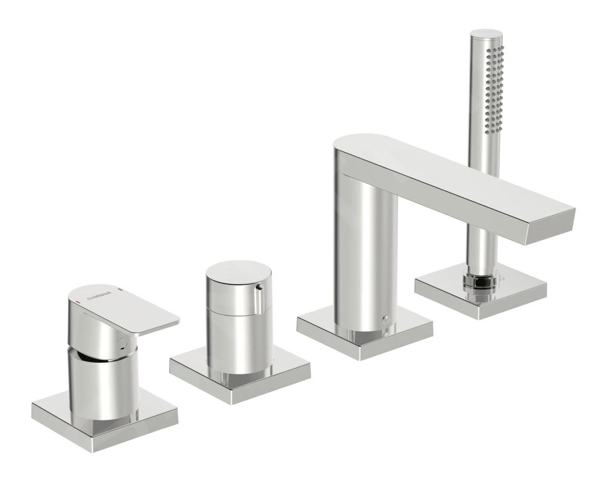 Hansa Stela - Badrandkraan, 4-gats, Chroom 57302473 1 Hansa Stela - Badrandkraan, 4-gats, Chroom 57302473