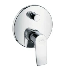 Hansgrohe Metris New - Afdekset Badkraan, Wit/chroom 31493000