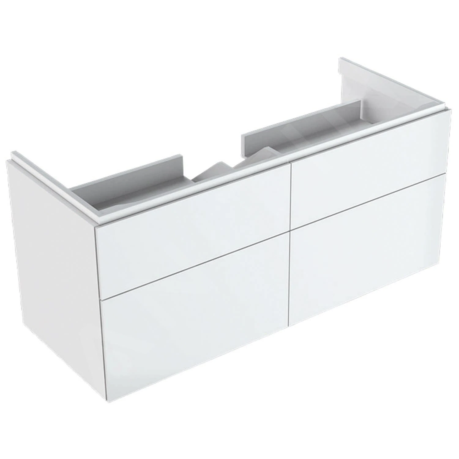 Geberit Xeno 2 - Wastafel Onderkast Met LED Verlichting En 4 Laden, 1200 Mm, Glanzend Wit 500.518.01.1 1 Geberit Xeno 2 - Wastafel Onderkast Met LED Verlichting En 4 Laden, 1200 Mm, Glanzend Wit 500.518.01.1