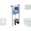 Ideal Standard ProSys - Toiletset- Inbouwreservoir, Closet, WC-zitting Connect Air, Oleas M2 Bedieningsplaat, Aquablade, SoftClose, Chroom ProSys120M SP21