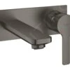 Grohe Lineare - Inbouw Wastafelkraan, 2-gats Installatie, Geborsteld Hard Graphite 19409AL1