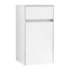 Villeroy & Boch Collaro - Zijkast, 404x748x349 Mm, 1 Deur, Scharnieren Links, Glossy White C03200DH