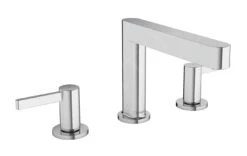 Hansgrohe Finoris - Wastafelkraan 110, 3-gats, Incl. Push-Open Afvoer, EcoSmart, Chroom 76033000