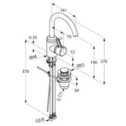 Kludi Bingo Star - Eengreeps Wastafelkraan, Met Draaibare Uitloop En Waste, Chroom 420230578 -Badkamer Luxe a0f53a08bea1a35237b44b69