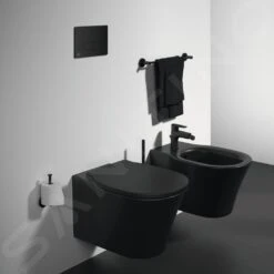 Ideal Standard Connect Air - Hangend Toilet, AquaBlade, Zwart E0054V3 -Badkamer Luxe a103f71441ed35a1bd47371d 1