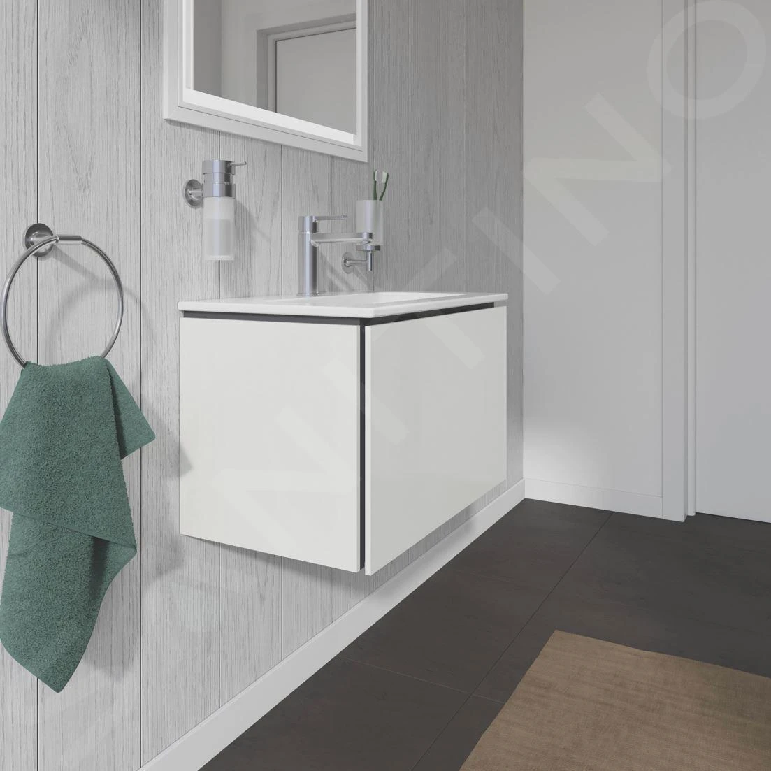 Duravit L-Cube - Wastafelonderkast Compact, 400x620x391 Mm, 1 La, Glanzend Wit LC615602222 6 Duravit L-Cube - Wastafelonderkast Compact, 400x620x391 Mm, 1 La, Glanzend Wit LC615602222 - Afbeelding 6
