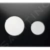 Tece TECEloop - Bedieningsplaat, Zwart Glas/glazend Chroom 9240656