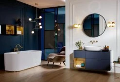 Villeroy & Boch Antheus - Spiegel Houten Frame, Diameter 850 Mm, Zwart B30500PW -Badkamer Luxe a1de03a48c697f9efe573afe