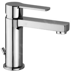 Paffoni West - Wastafelkraan Met Waste, Chroom WS075CR