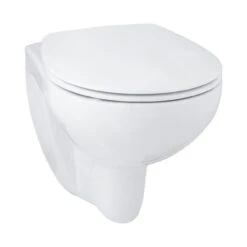 Grohe Solido - Toiletset, Hangtoilet Bau Ceramic En Toiletzitting Slim Softclose, Sail Bedieningsknop, Chroom/wit 39900000 -Badkamer Luxe a2e84d8347e20fd97068a25b