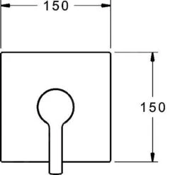 Hansa Ronda - Inbouw Douchekraan, Chroom 83869583 -Badkamer Luxe a3b24ec224d5c5605ee1d68a