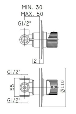 Paffoni Jo - Inbouw Douchekraan Incl. Inbouwdeel, Chroom JO011CR -Badkamer Luxe a3b68542ad65d390fe46b135