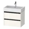 Duravit Ketho.2 - Wastafelkast 549x684x460 Mm, 2 Laden, Glanzend Wit K25276022220000