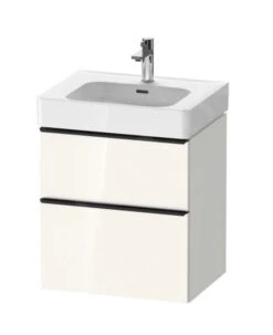 Duravit D-Neo - Wastafelkast 625x584x452 Mm, 2 Laden, Glanzend Wit DE4376022220000