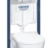 Grohe Solido - Voorwand Montageset, Toilet En Softclose Zitting, Skate Cosmopolitan Bedieningsplaat, Chroom 39468000