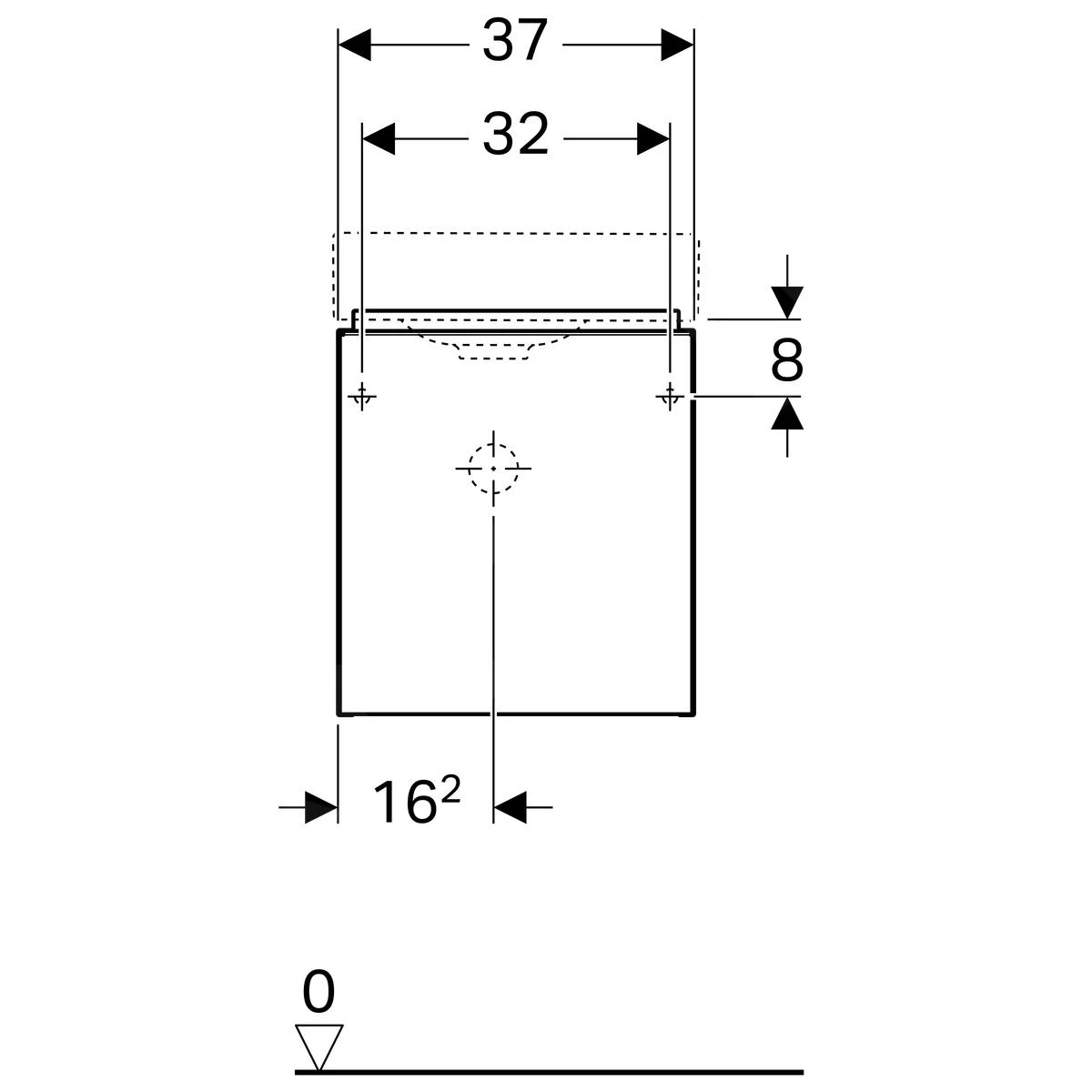 Geberit ICon - Fontein Onderkast, 370x412x261 Mm, Platina Hoogglans 840039000 2 Geberit ICon - Fontein Onderkast, 370x412x261 Mm, Platina Hoogglans 840039000 - Afbeelding 2