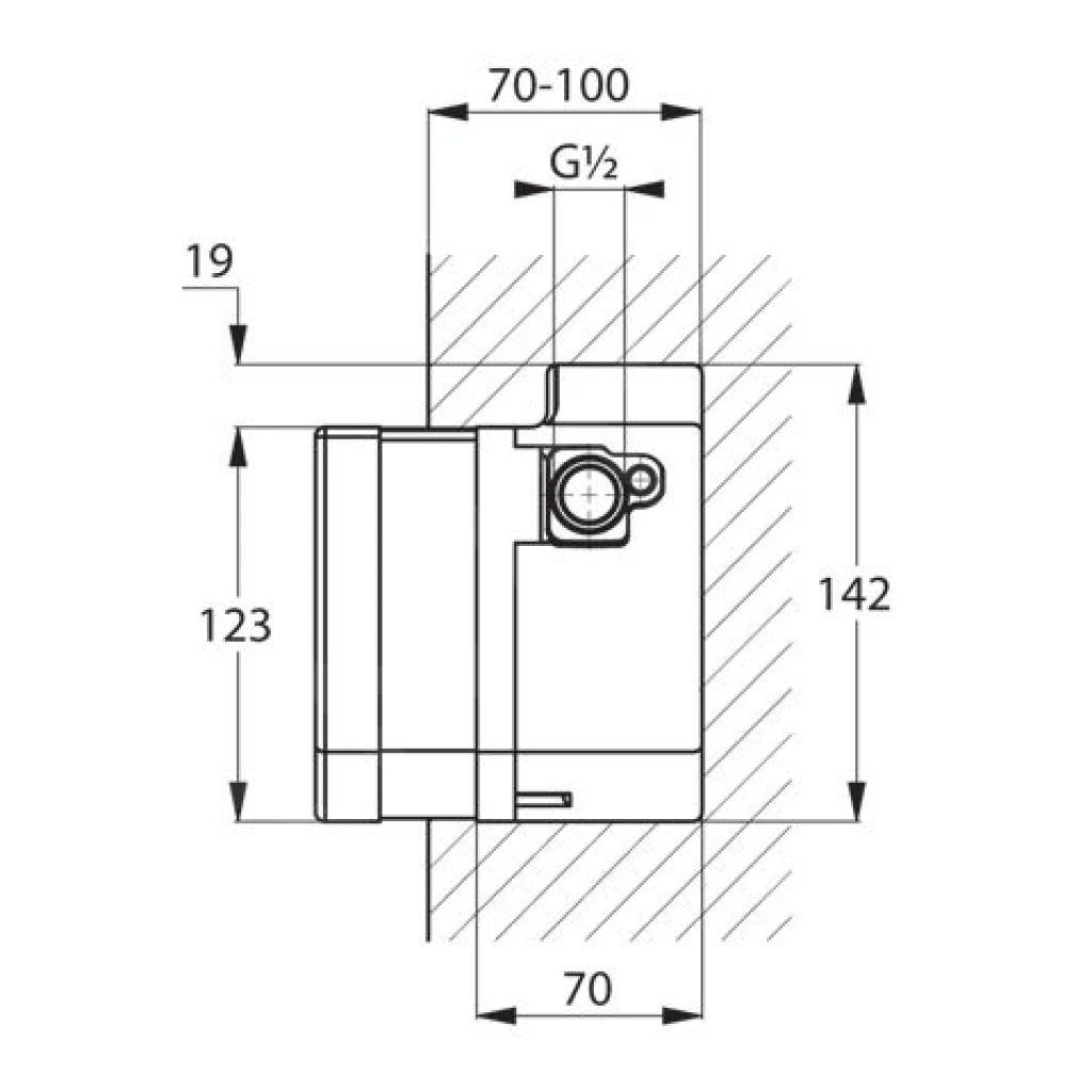 Kludi Inbouwdelen - Elektronisch Inbouwdeel 38003 2 Kludi Inbouwdelen - Elektronisch Inbouwdeel 38003 - Afbeelding 2