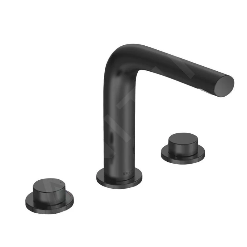 Keuco Edition 400 - Wastafelkraan, 3-gats, Zwart Chroom 51515130100 1 Keuco Edition 400 - Wastafelkraan, 3-gats, Zwart Chroom 51515130100