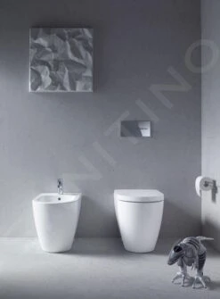 Duravit ME By Starck - Staand Toilet, Afvoer Horizontaal, Met WonderGliss, Wit/mat Wit 21690926001 -Badkamer Luxe a6d7d25b6fc1dd35a351ce48