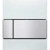 Tece TECEsquare - Urinoir Bedieningsplaat, Beschermlaag Tegen Vingerafdrukken, Wit Glas/geborsteld Roestvrij Staal 9242801