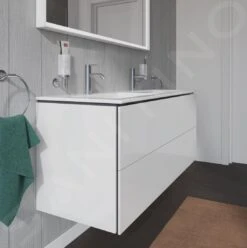 Duravit L-Cube - Wastafelonderkast 550x1290x481 Mm, 2 Laden, Glanzend Wit LC625802222 -Badkamer Luxe a71156c5b0293b6f81731176