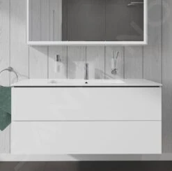Duravit L-Cube - Wastafelonderkast 550x1220x481 Mm, 2 Laden, Glanzend Wit LC624302222 -Badkamer Luxe a714350bddfd04bb2523e0c2
