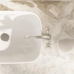 Steinberg 250 - Wastafelkraan Met Waste, Geborsteld Nikkel 250 1550 BN -Badkamer Luxe a71bead744ecadaaf6ea119c