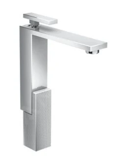 Axor Edge - Wastafelkraan Met Afvoergarnituur, Chroom/diamond Cut 46031000