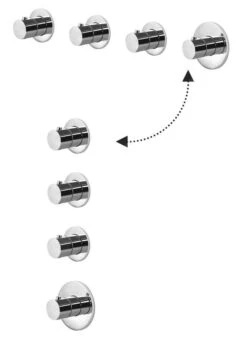 Paffoni Modular Box - Thermostatische Inbouwkraan, Voor 3 Uitgangen, Rvs MDE019ST -Badkamer Luxe a74be733d9a147894f27750d 1