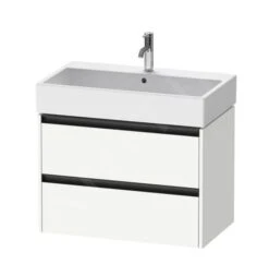 Duravit Ketho.2 - Wastafelkast 549x784x460 Mm, 2 Laden, Mat Wit K25277018180000