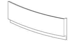 Geberit Selnova Square - Frontpaneel Voor Asymmetrisch Bad, Links, 1600 Mm, Wit 554.893.01.1 -Badkamer Luxe a7c90d3aa77b8b4d9234673b 1