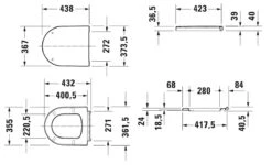 Duravit ME By Starck - WC Bril Compact, Wit/mat Wit 0020112600 -Badkamer Luxe a84d777cce5d637ef157fd82
