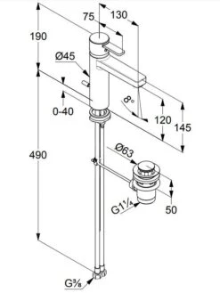 Kludi Zenta - Wastafelkraan XXL, Met Waste, Chroom 382640575 -Badkamer Luxe aaa1208d94b8aec806ef3f5f