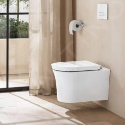Duravit White Tulip - Hangend Toilet HygieneFlush, Rimless, HygieneGlaze, Wit 2576092000 -Badkamer Luxe abfa736401b55db7794eb5c0