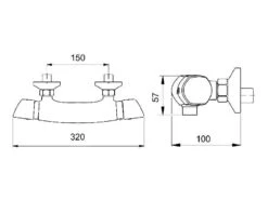Novaservis Metalia Eco+ - Douche Set Met ECO+ Thermostatische Douchekraan En Handdouche, Chroom 57961,0E -Badkamer Luxe ac60f5d95af3fa2221ca1de1