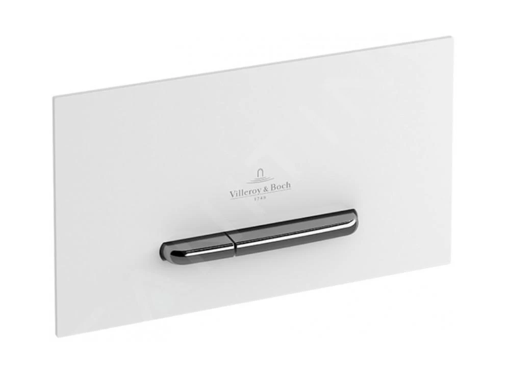 Villeroy & Boch ViConnect - WC-bedieningsplaat, Wit/chroom 92216168 1 Villeroy & Boch ViConnect - WC-bedieningsplaat, Wit/chroom 92216168