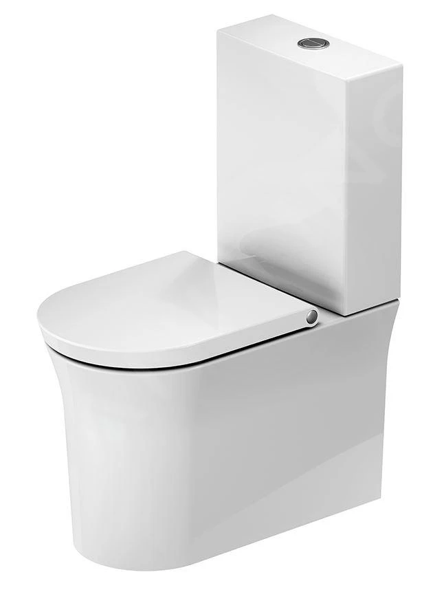 Duravit White Tulip - Duoblok Toilet, Vario Afvoer, Rimless, HygieneGlaze, Wit 2197092000 1 Duravit White Tulip - Duoblok Toilet, Vario Afvoer, Rimless, HygieneGlaze, Wit 2197092000