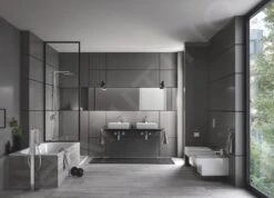 Grohe Eurocube - Vrijstaande Badkraan, Met Accessoires, Chroom 23672001 -Badkamer Luxe adb25933ab03c9a28fed7c82