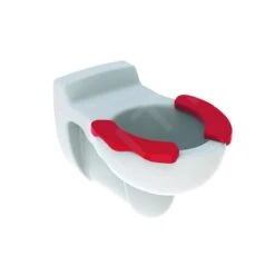Geberit Bambini - Kinder Hangend Toilet, Wit/karmijn 201710000