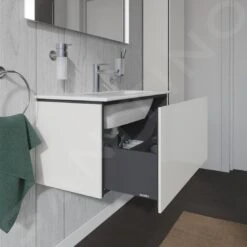 Duravit L-Cube - Wastafelonderkast Compact, 400x820x391 Mm, 1 La, Glanzend Wit LC615702222 -Badkamer Luxe ae056231df7b0d49afd4d5c6
