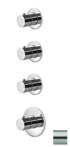 Paffoni Modular Box - Thermostatische Inbouwkraan, Voor 3 Uitgangen, Rvs MDE019ST